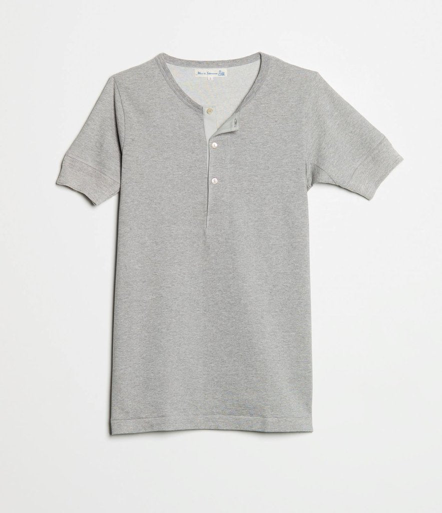 207 HENLEY 1/4 SLEEVE T-SHIRT by MERZ B SCHWANEN
