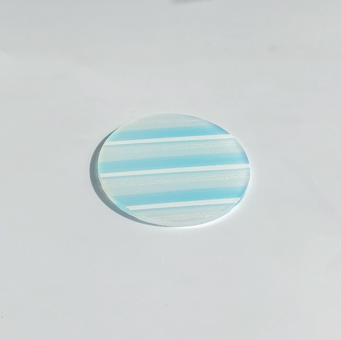 80s Acrylic Coasters in Cyan (8CM) by PROSE Tabletop