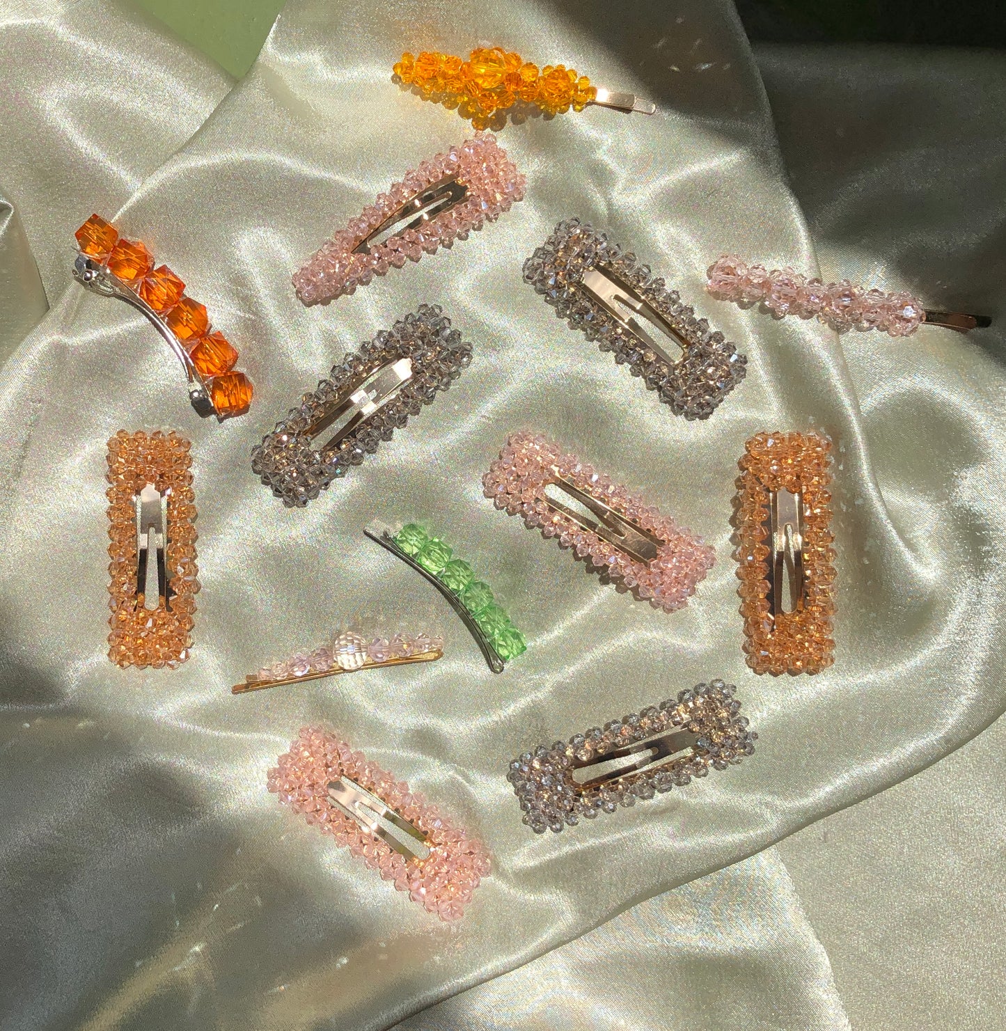 Quartzy Hair Barrettes by Veronique