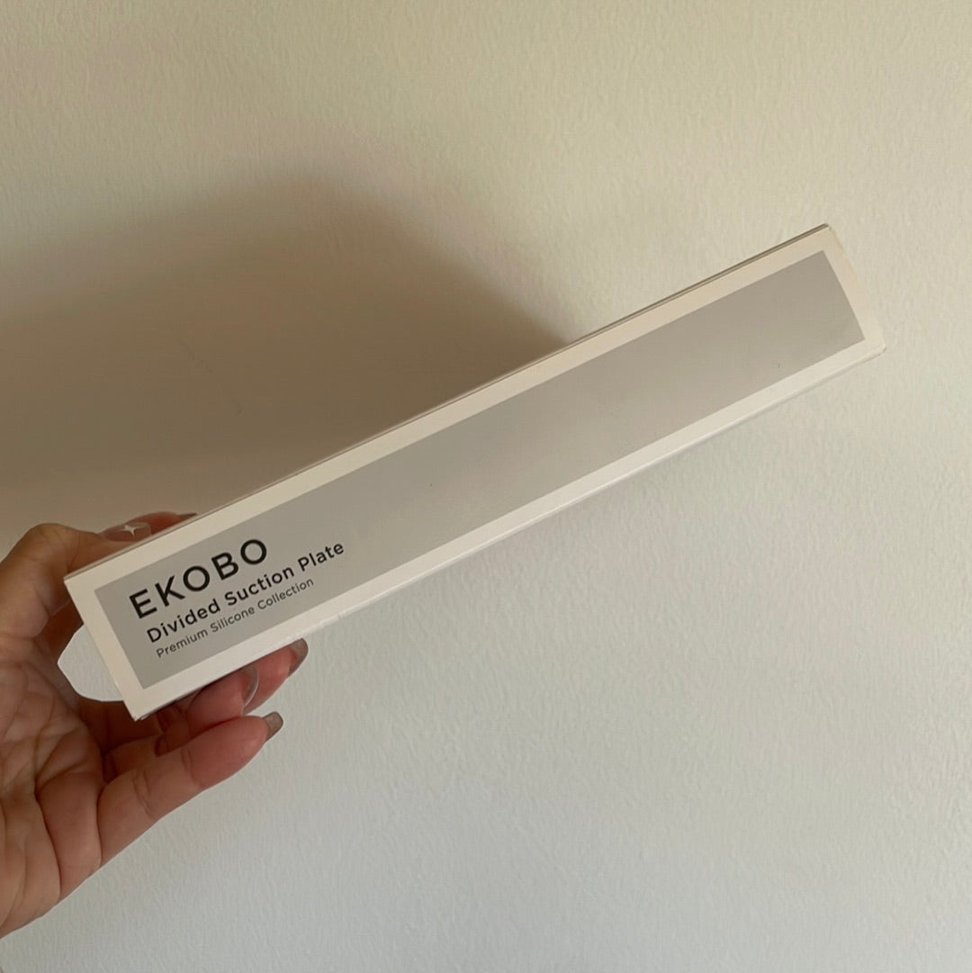 Ekobo silicone baby plate -divided suction plate