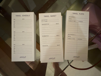Travel Schedule Notepad by OFFCUT