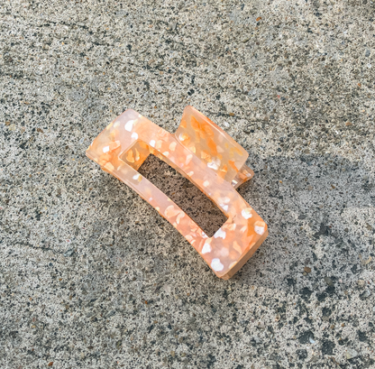 Brown Terrazzo Hair Claw by Veronique