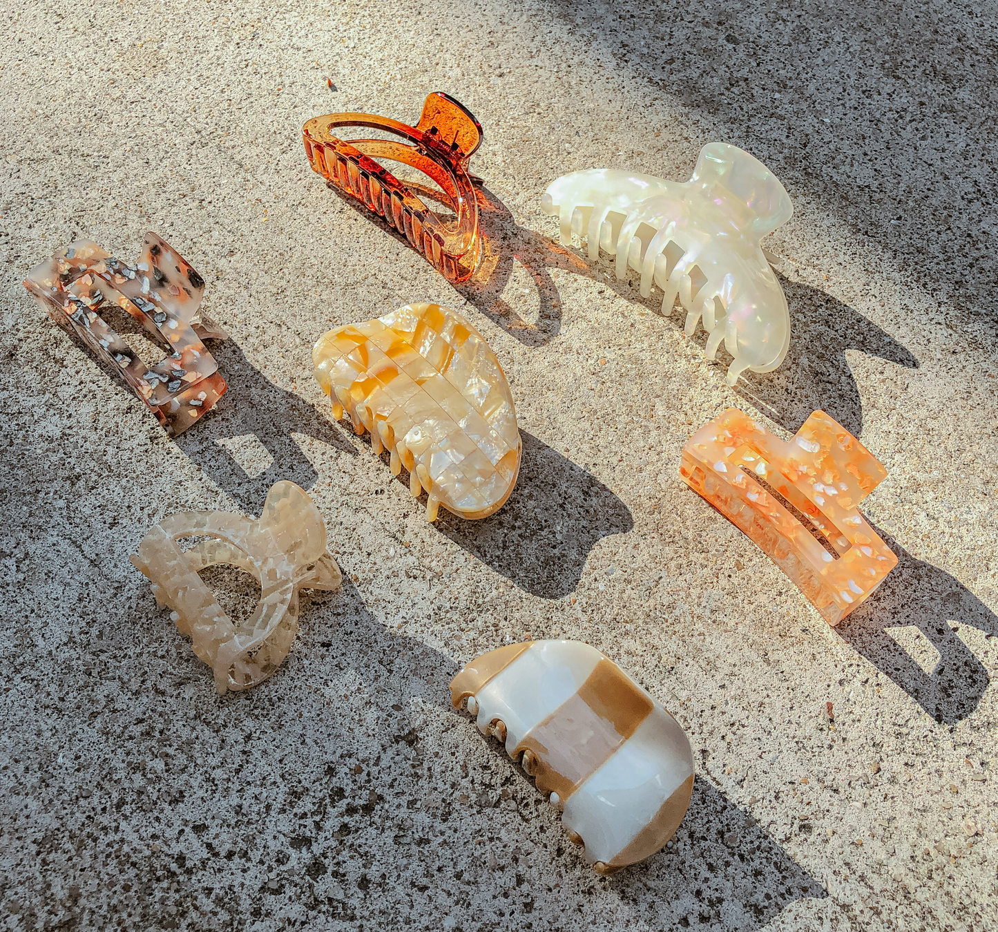 Warm Neutrals Hair Claw Collection by Veronique