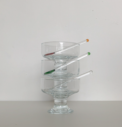 Glass Ice Cream Bowls by PROSE Tabletop