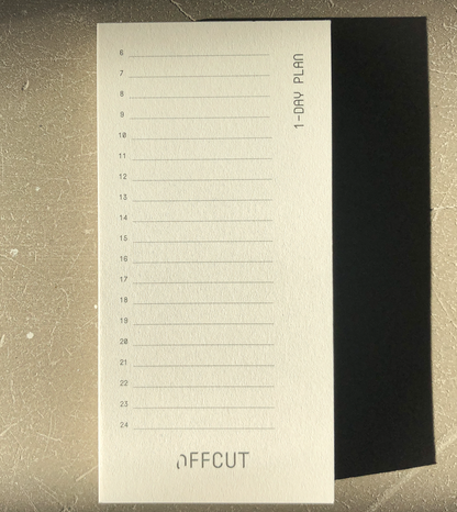 1 Day Plan Notepad by OFFCUT