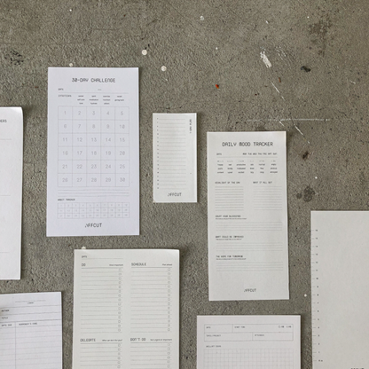 1 Day Plan Notepad by OFFCUT