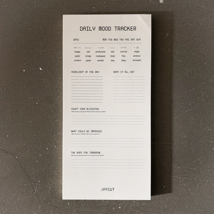 Daily Mood Tracker Notepad by OFFCUT