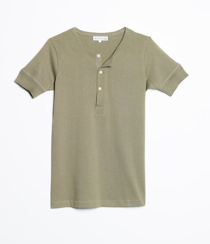 207 HENLEY 1/4 SLEEVE T-SHIRT by MERZ B SCHWANEN