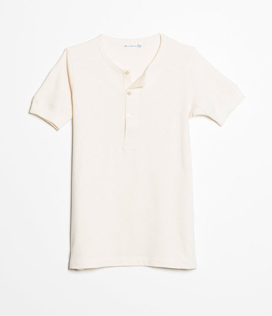 207 HENLEY 1/4 SLEEVE T-SHIRT by MERZ B SCHWANEN