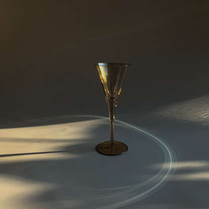 Flared Champagne Flute in Amber by PROSE Tabletop