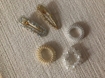 Veronique Summer Trio Phone Cord Hair Ties