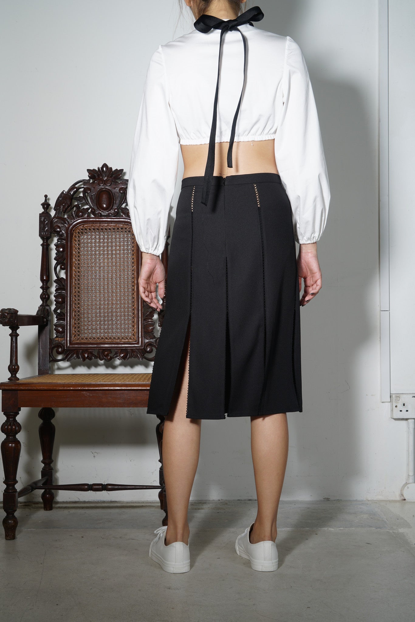 Peek-hole Lace Paneled Skirt #63 - Emporium of the Modern Man
 - 4