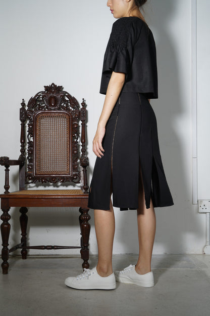 Peek-hole Lace Paneled Skirt #63 - Emporium of the Modern Man
 - 3