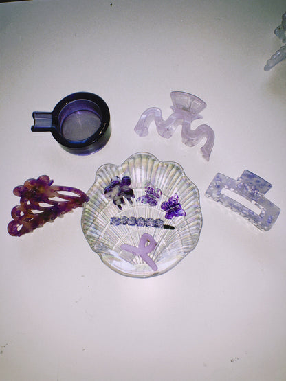 Amethyst Hair Pin by Veronique
