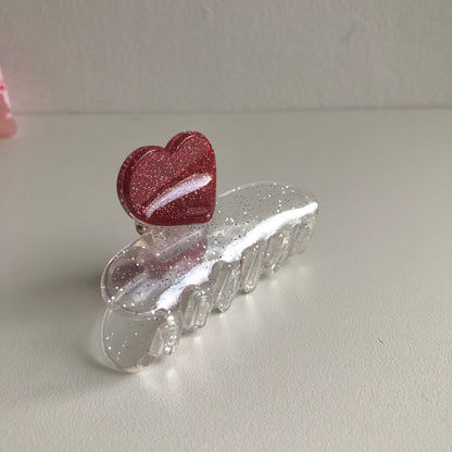 Valentine Glitter Hair Claw by Veronique