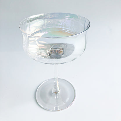 Iridescent Ripple Parfait Glass by PROSE Tabletop