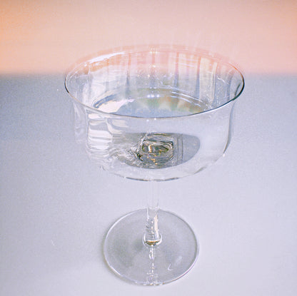 Iridescent Ripple Parfait Glass by PROSE Tabletop