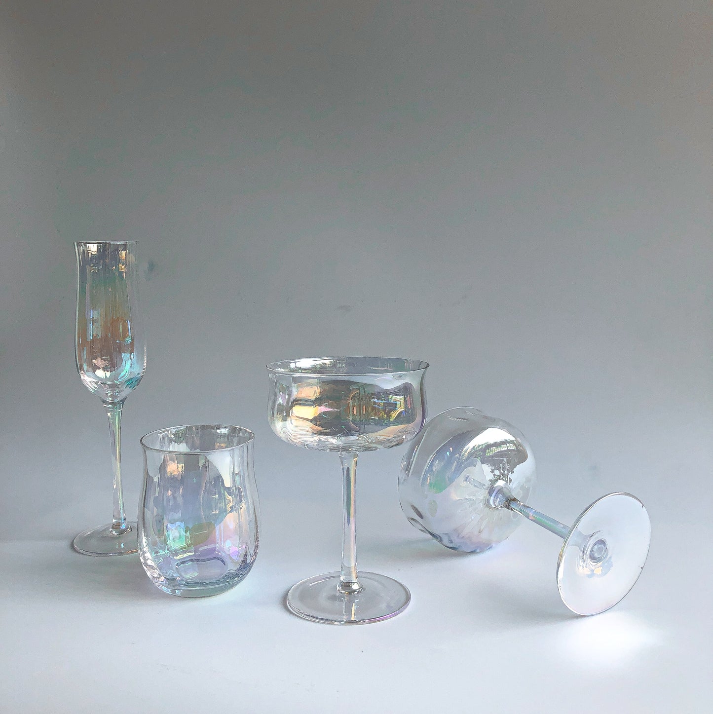 Iridescent Ripple Parfait Glass by PROSE Tabletop