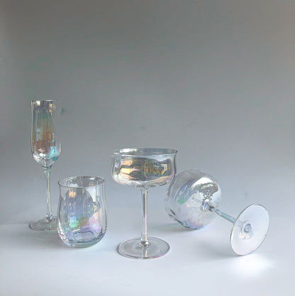 Iridescent Ripple Parfait Glass by PROSE Tabletop