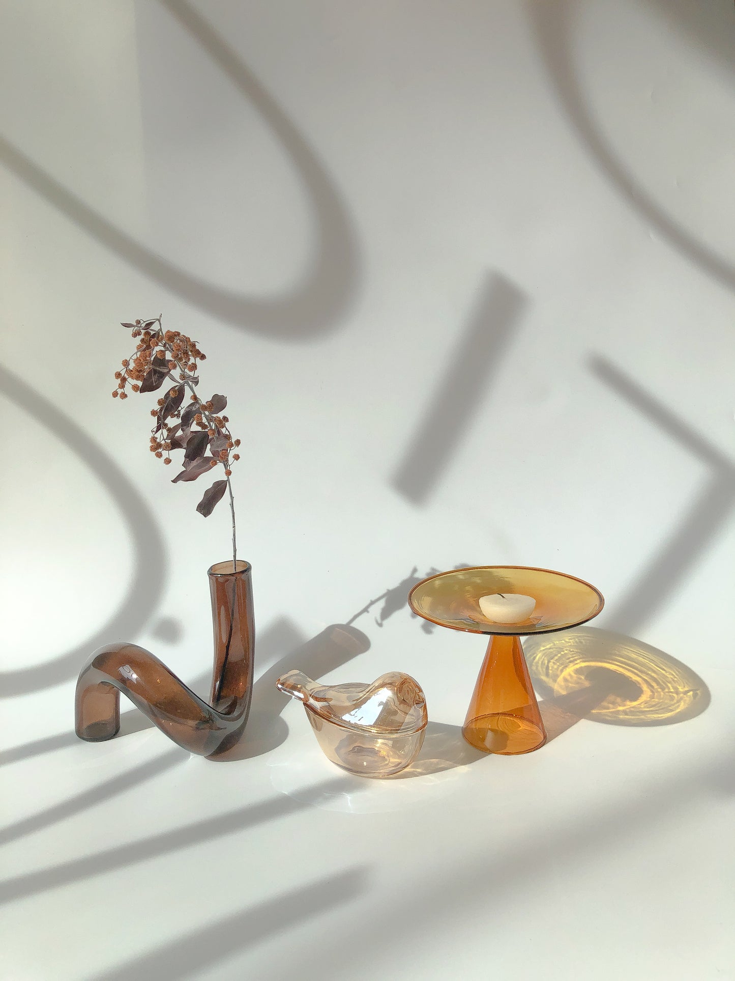 Carnival Glass Robin Dish by PROSE Tabletop