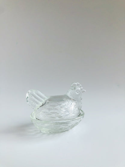 Vintage Glass Butter Dish by PROSE Tabletop