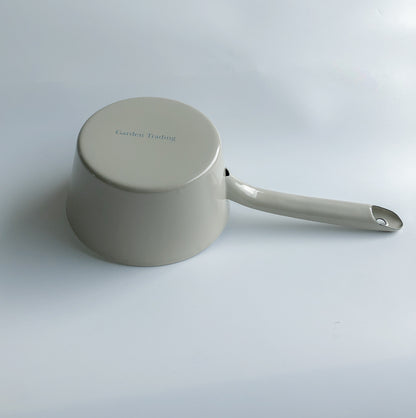 Grey Enamel Milk Pan by Garden Trading