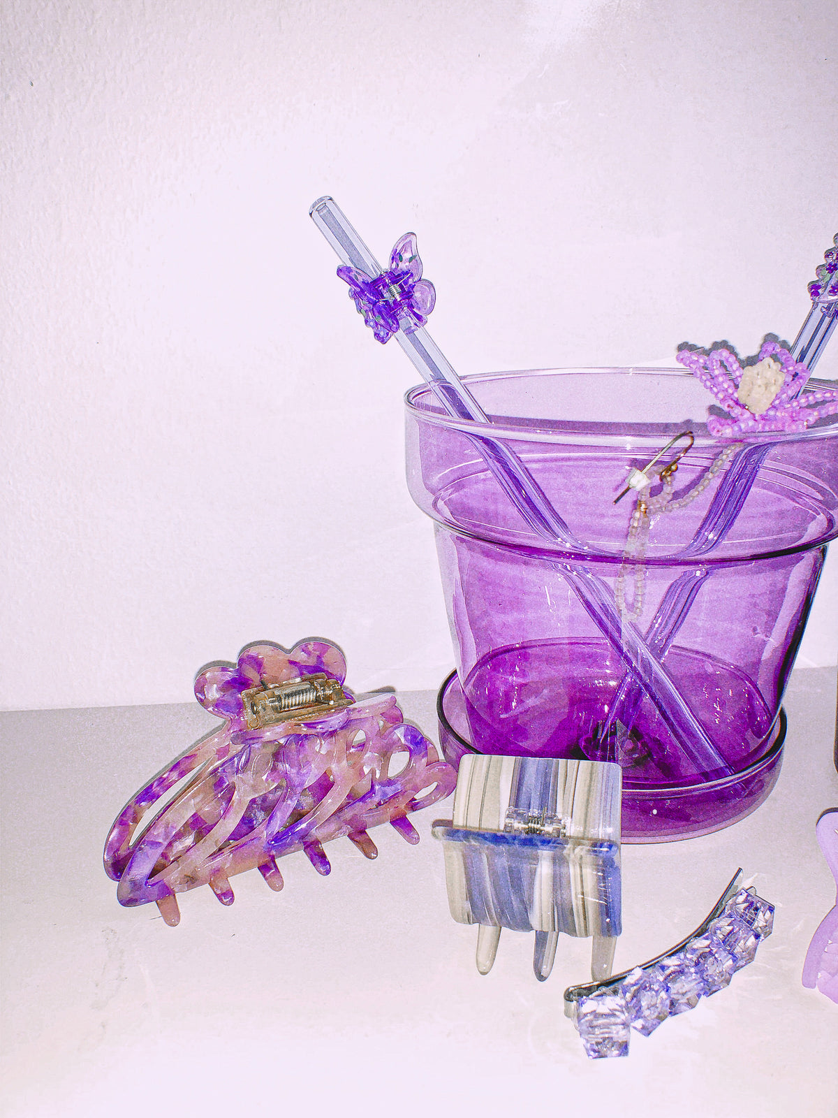 Berries and Cream Mini Claw Clip by Veronique