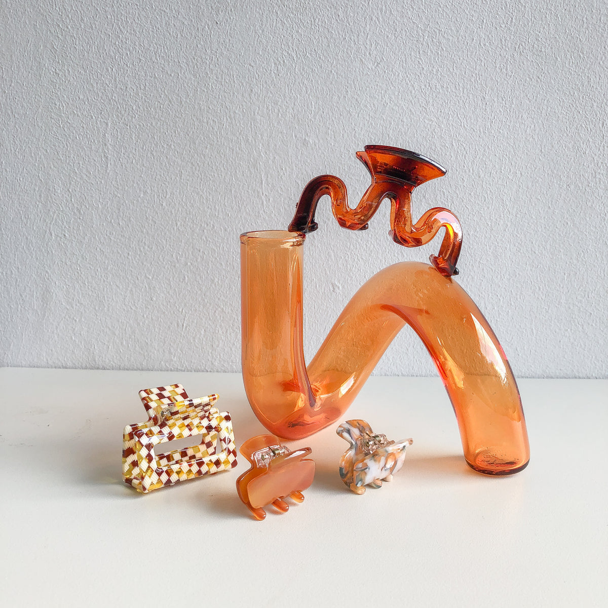 Amber Squiggle Hair Claw by Veronique