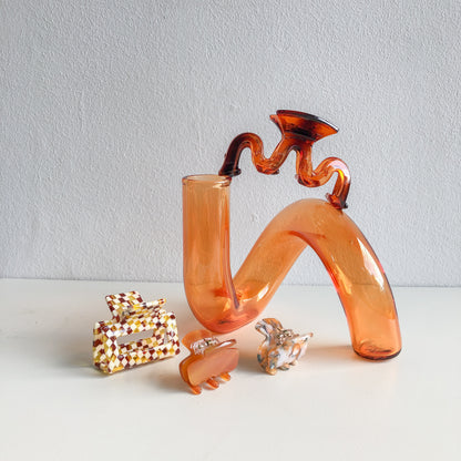 Amber Squiggle Hair Claw by Veronique