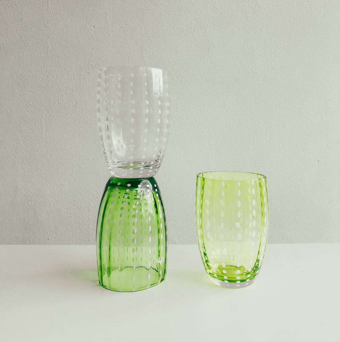 Handmade Watermelon Glasses in Empoli by PROSE Tabletop