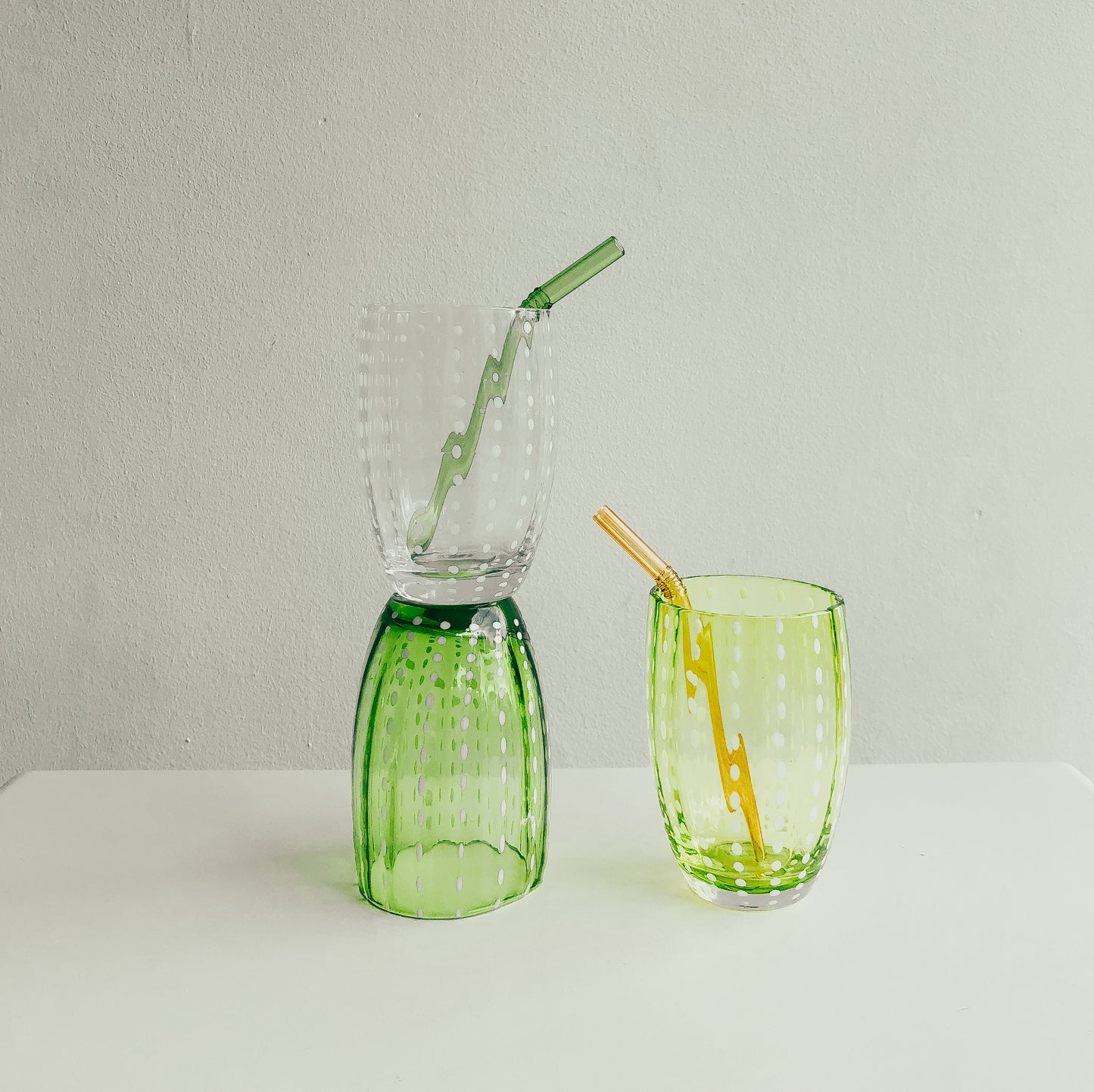 Handmade Watermelon Glasses in Empoli by PROSE Tabletop