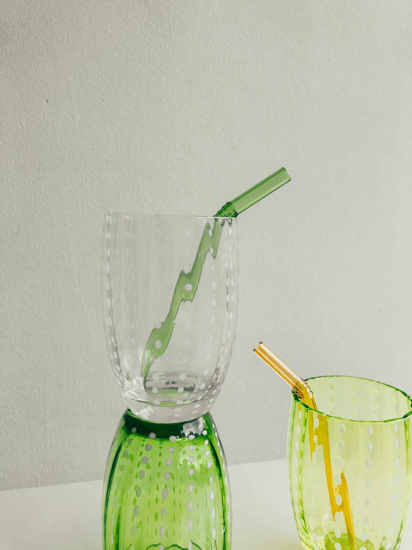 Handmade Watermelon Glasses in Empoli by PROSE Tabletop