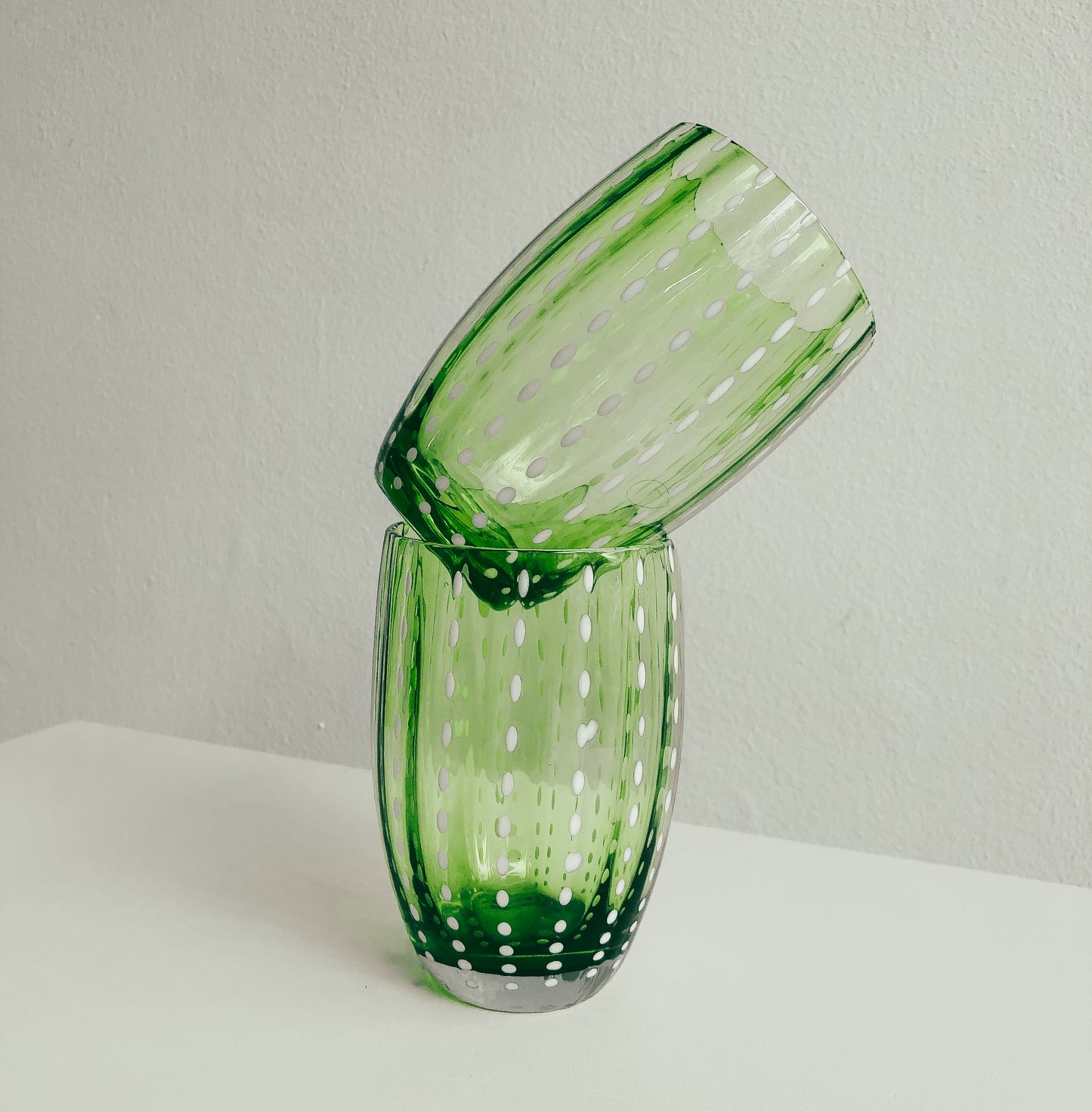 Handmade Watermelon Glasses in Empoli by PROSE Tabletop