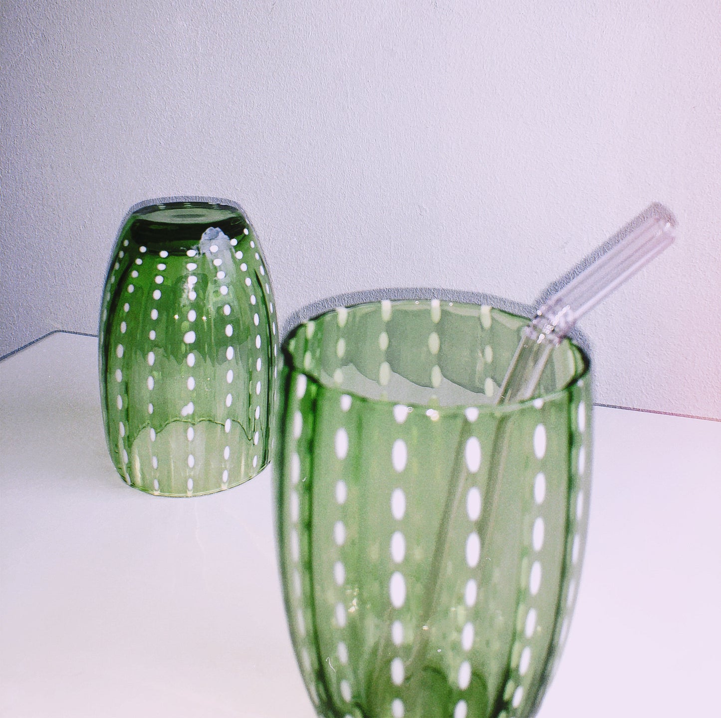 Handmade Watermelon Glasses in Empoli by PROSE Tabletop