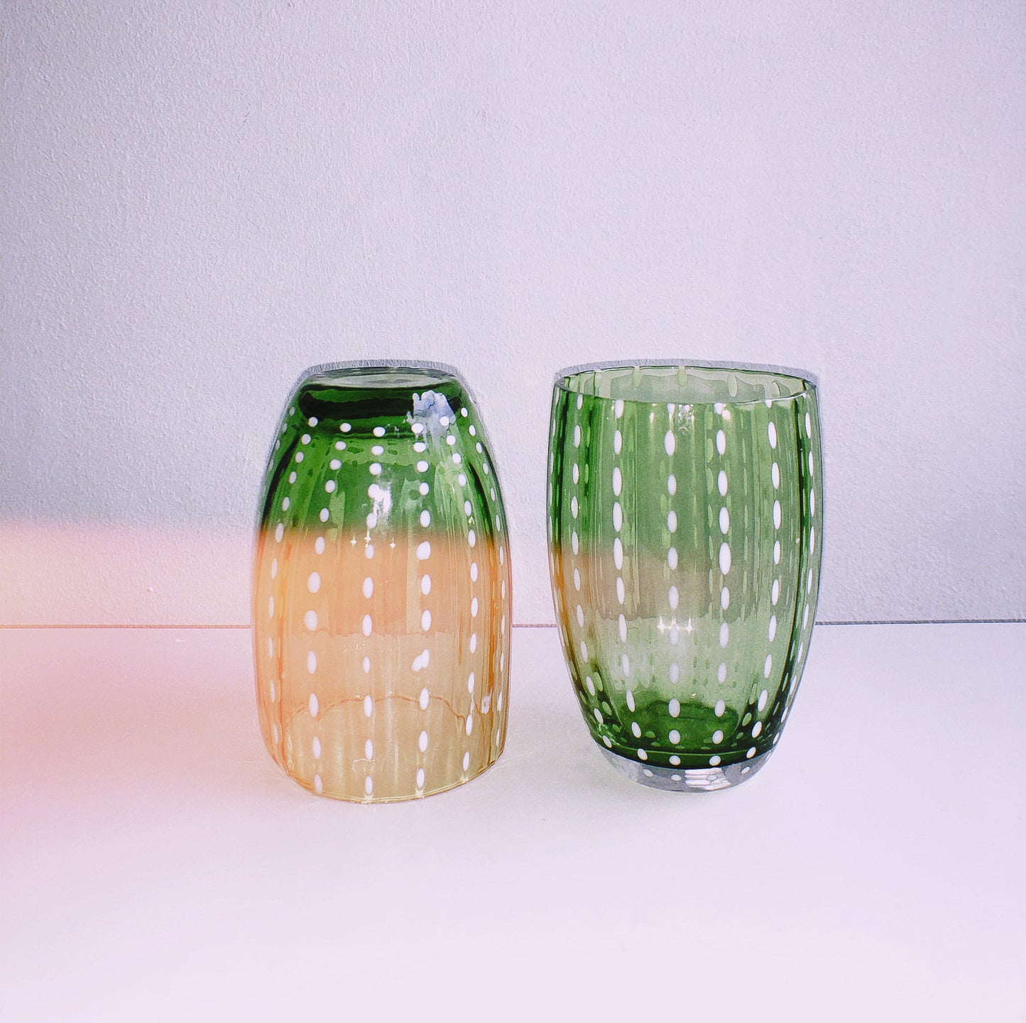 Handmade Watermelon Glasses in Empoli by PROSE Tabletop