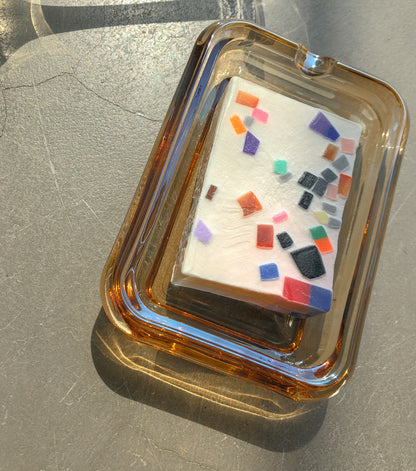 Carnival Glass Soap Dish by PROSE Décor