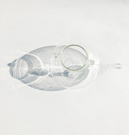 Glass Kettle with Oak Handle by PROSE Tabletop