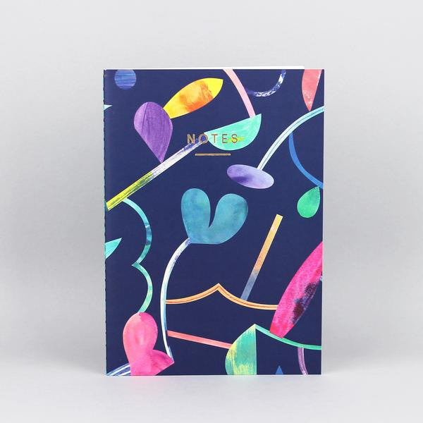 'Abstract Floral' Notebook - Medium - Emporium of the Modern Man
