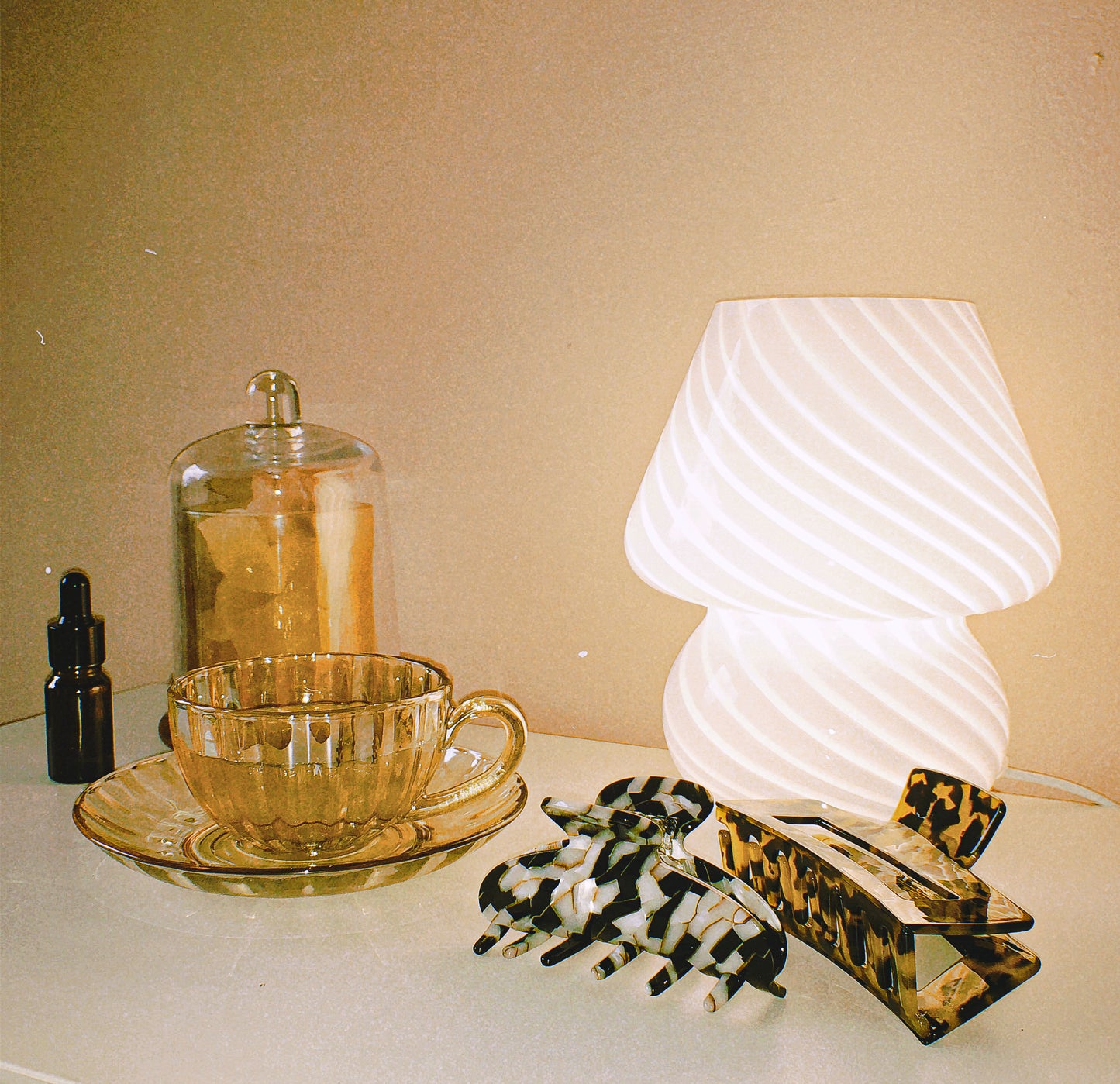 Swirled Mushroom Lamp by PROSE Décor