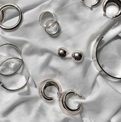 Slim Flat Band Rings by Veronique 925 Silver
