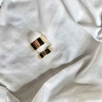 Slim Flat Band Rings by Veronique 925 Silver