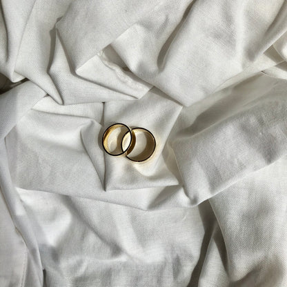 Slim Flat Band Rings by Veronique 925 Silver