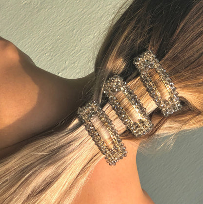 Quartzy Hair Barrettes by Veronique