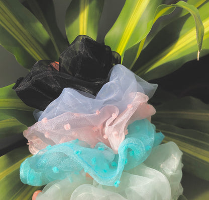 90s Textured Hair Scrunchies by Veronique