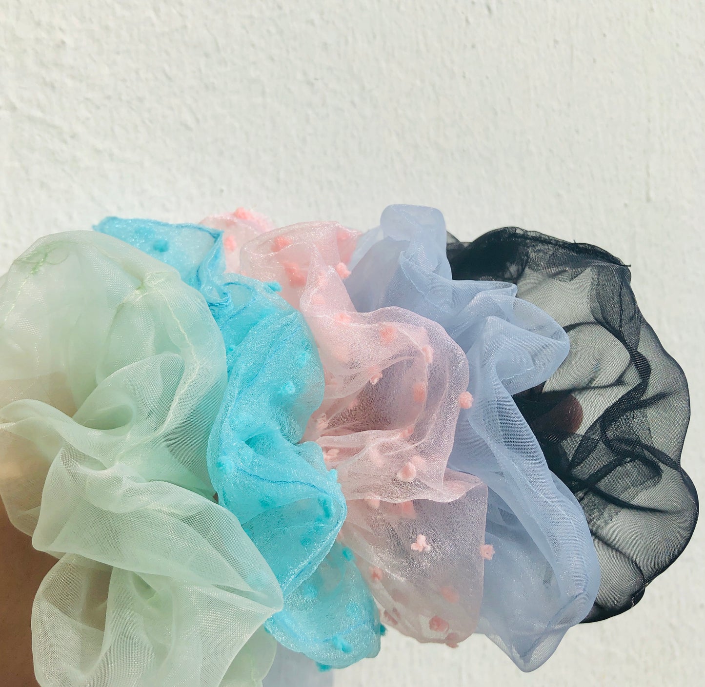 90s Textured Hair Scrunchies by Veronique