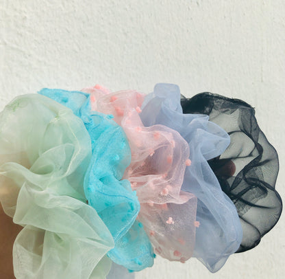90s Textured Hair Scrunchies by Veronique