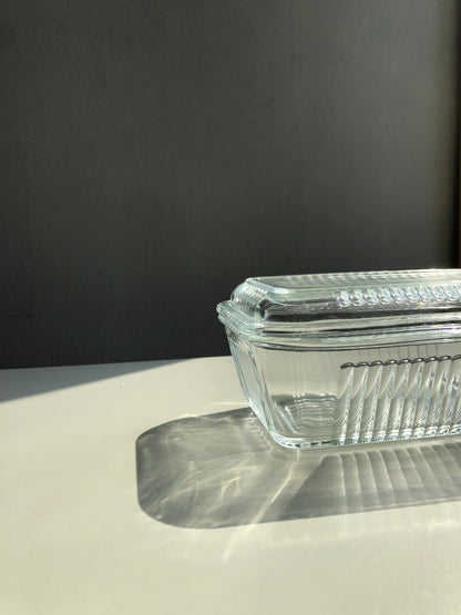 Ripple Glass Butter Dish by PROSE Tabletop