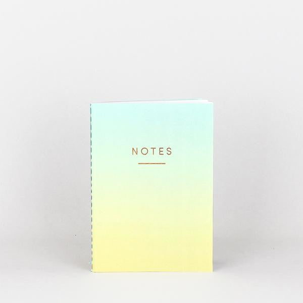 'Ombre' Notebook (Blue/Yellow) - Emporium of the Modern Man
