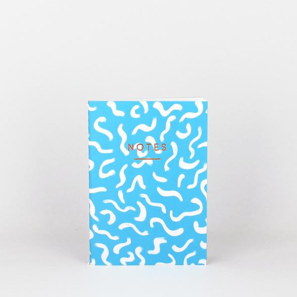 'Wiggle' Notebook (Bright Blue) - Emporium of the Modern Man
 - 2