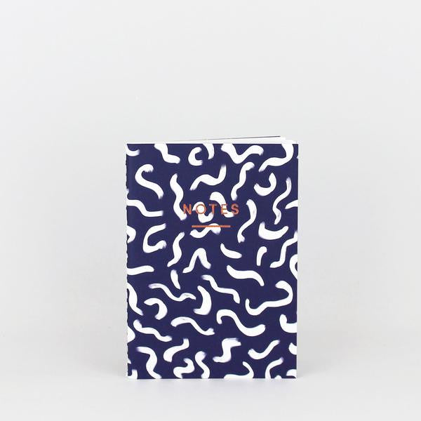 'Wiggle' Notebook (Navy) - Emporium of the Modern Man
 - 2